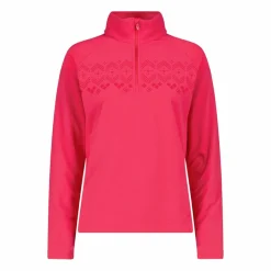 Pile mezza zip arctic fleece da donna con dettaglio stampato frontale