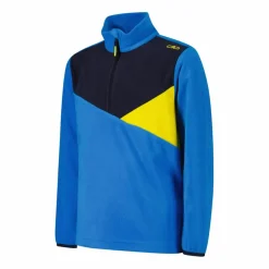 Pile mezza zip arctic fleece da bambino con dettagli geometrici