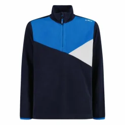 Pile mezza zip arctic fleece da bambino con dettagli geometrici