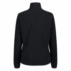 Pile mezza zip donna mèlange