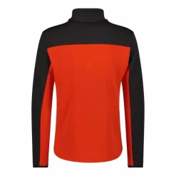 Pile mezza zip Grid Tech da uomo in block color