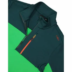 Pile mezza zip Grid Tech da uomo in block color