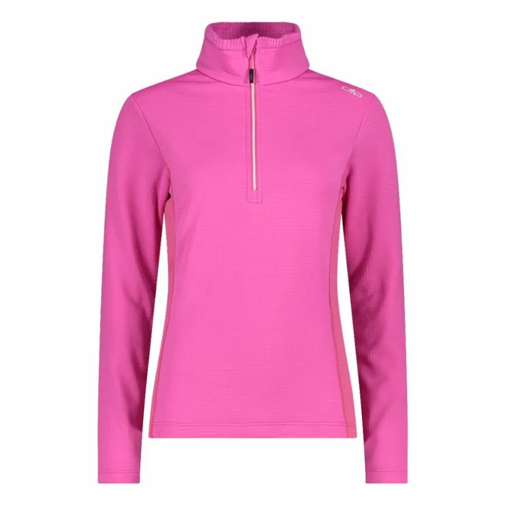 Pile mezza zip Grid Tech da donna