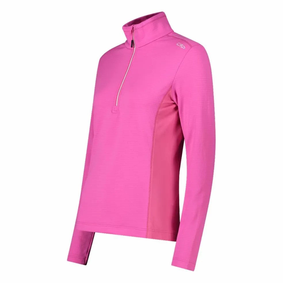 Pile mezza zip Grid Tech da donna