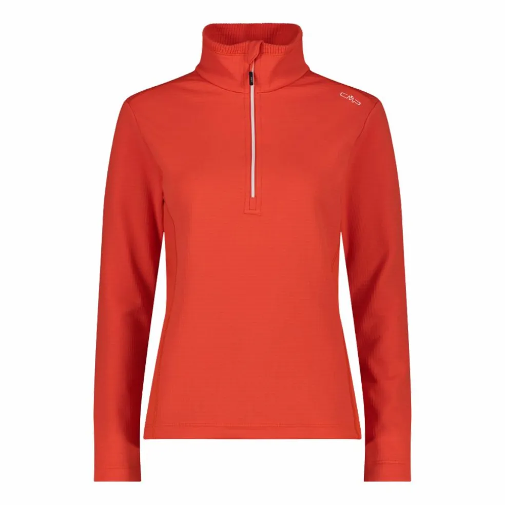 Pile mezza zip Grid Tech da donna