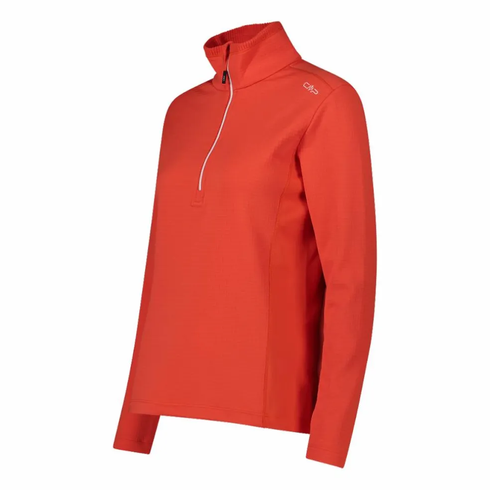 Pile mezza zip Grid Tech da donna