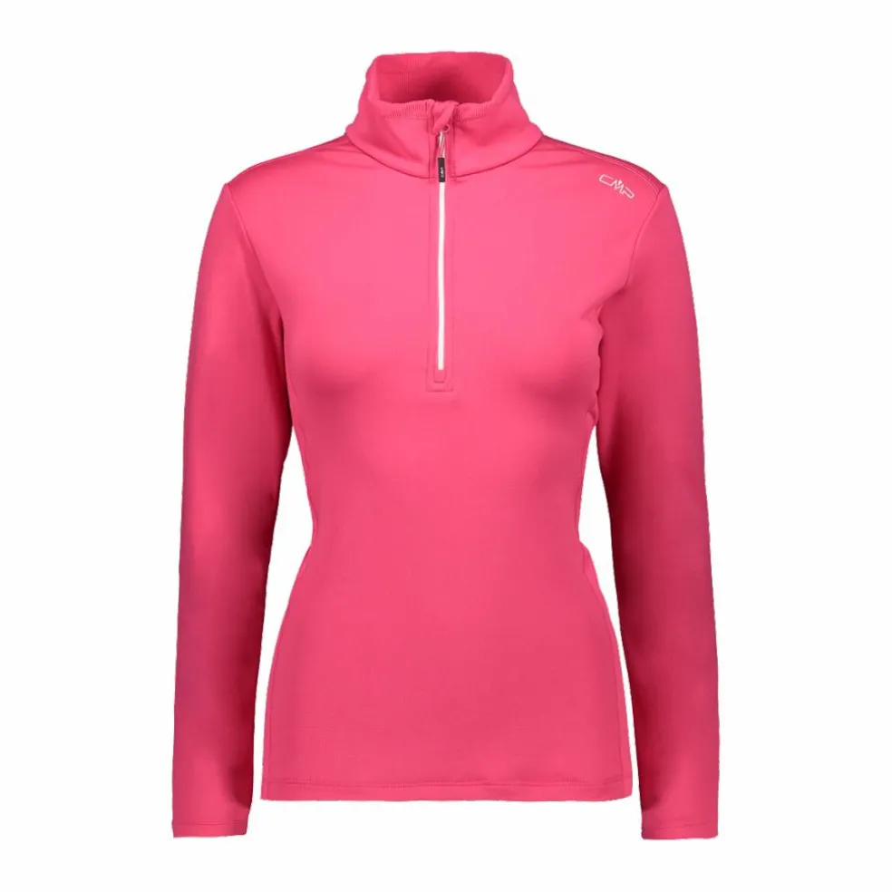 Pile mezza zip Grid Tech da donna