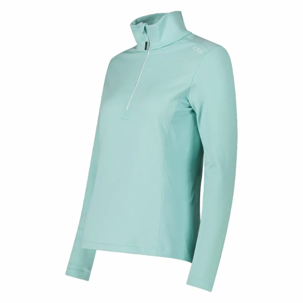 Pile mezza zip Grid Tech da donna