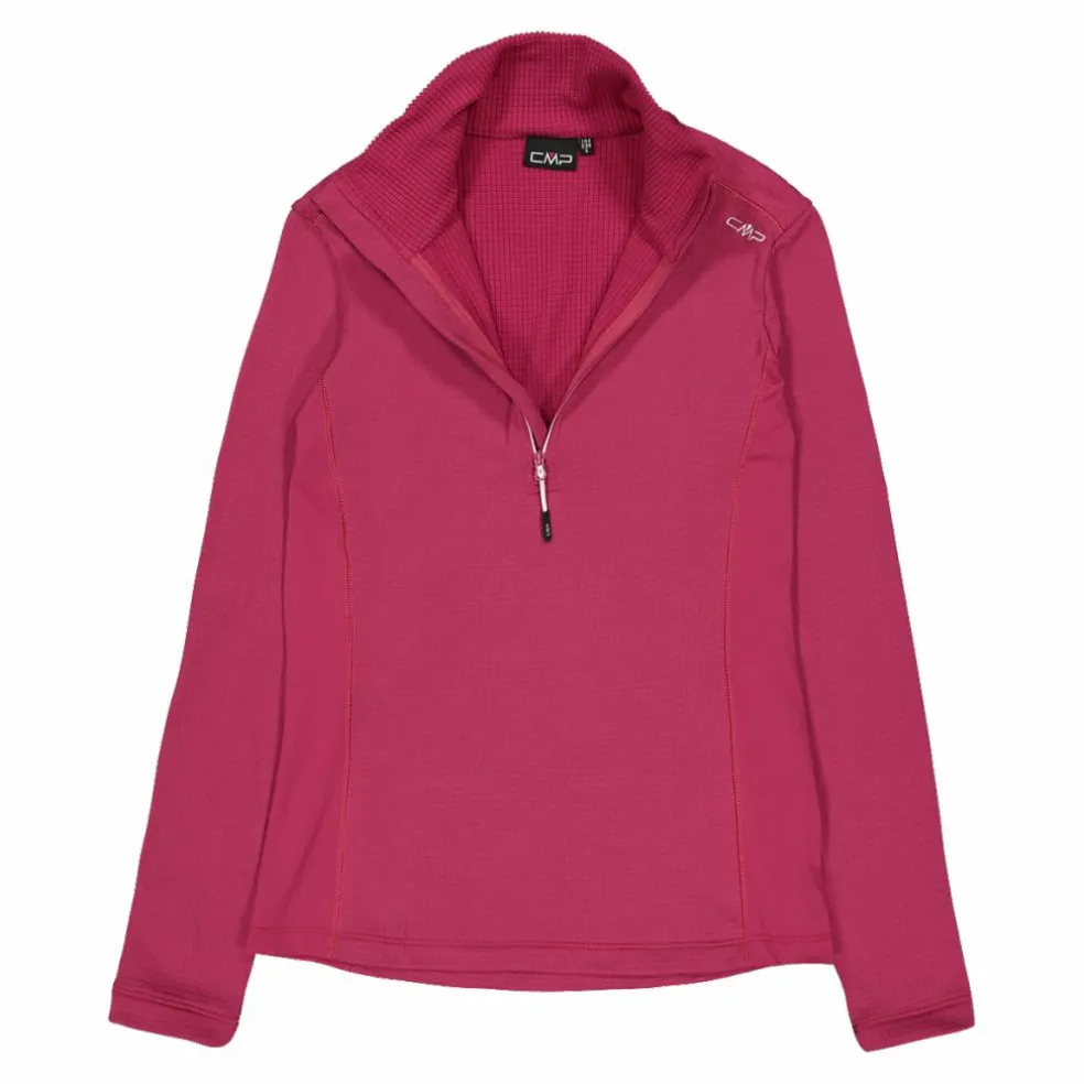 Pile mezza zip Grid Tech da donna