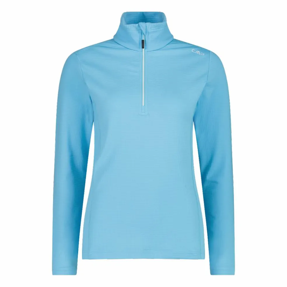 Pile mezza zip Grid Tech da donna