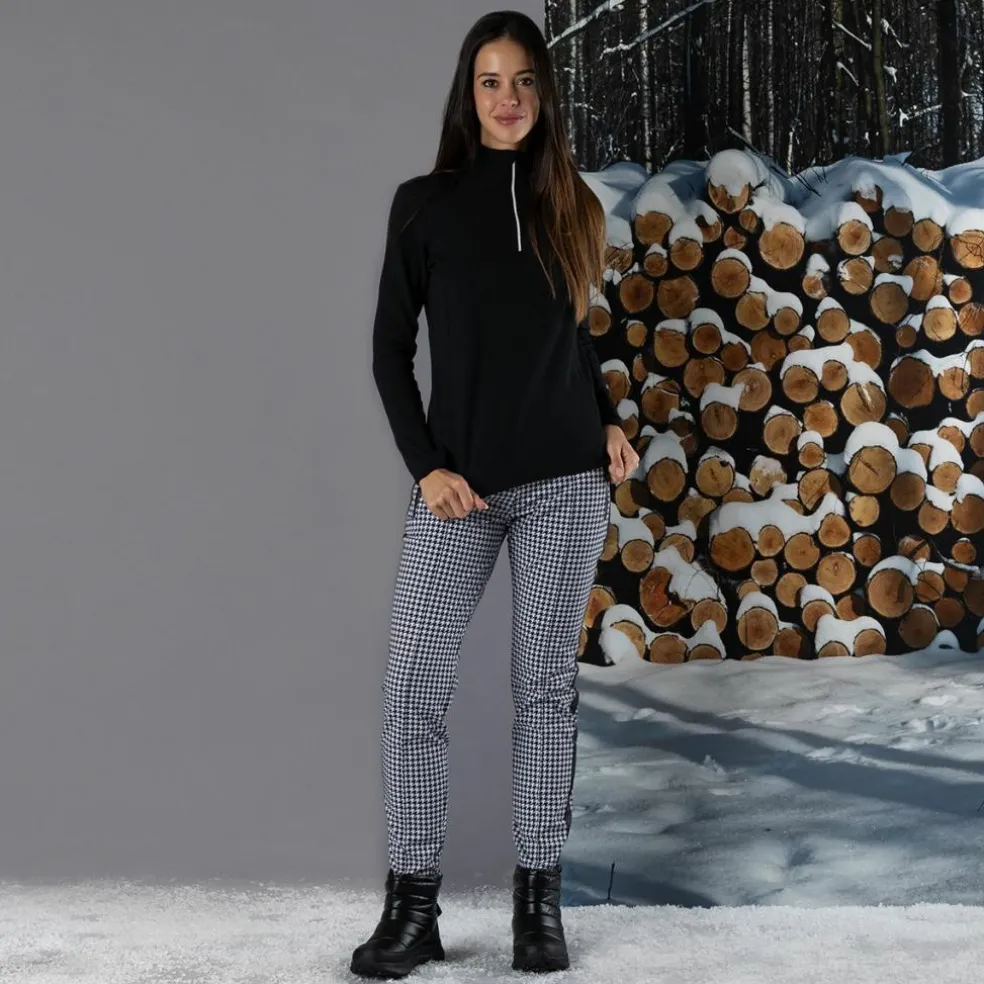 Pile mezza zip Grid Tech da donna
