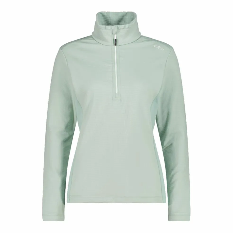 Pile mezza zip Grid Tech da donna