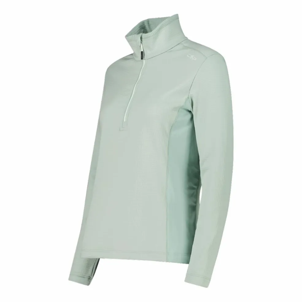 Pile mezza zip Grid Tech da donna