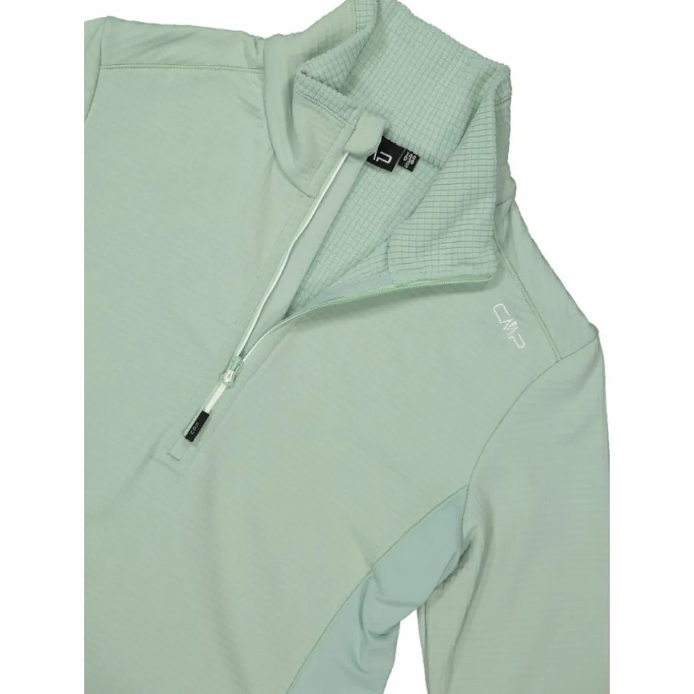 Pile mezza zip Grid Tech da donna