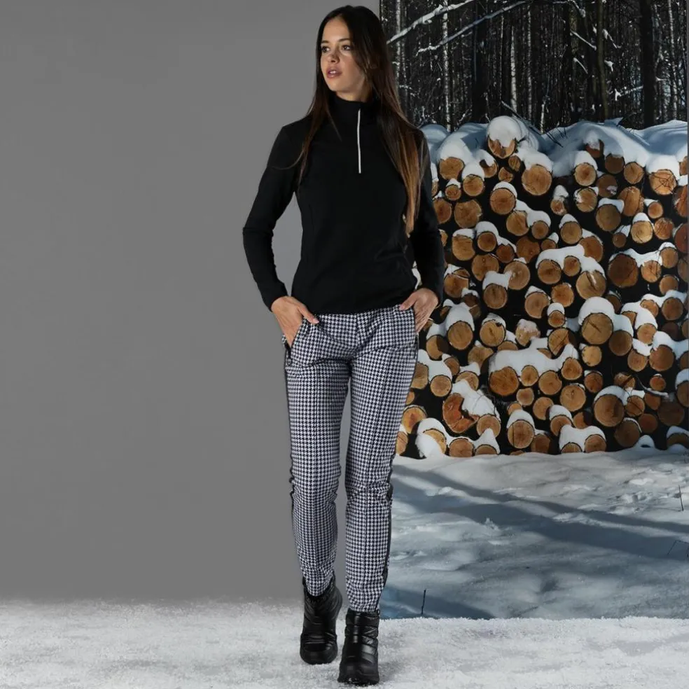 Pile mezza zip Grid Tech da donna