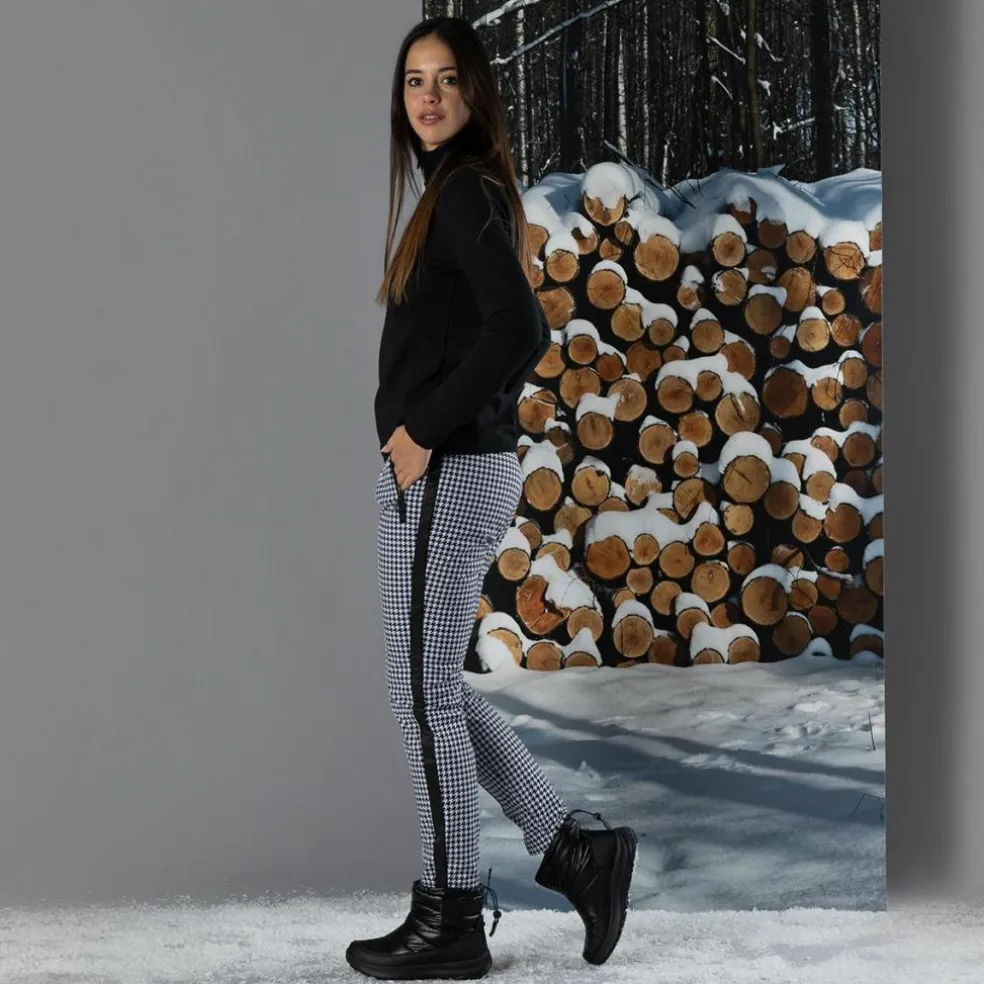 Pile mezza zip Grid Tech da donna