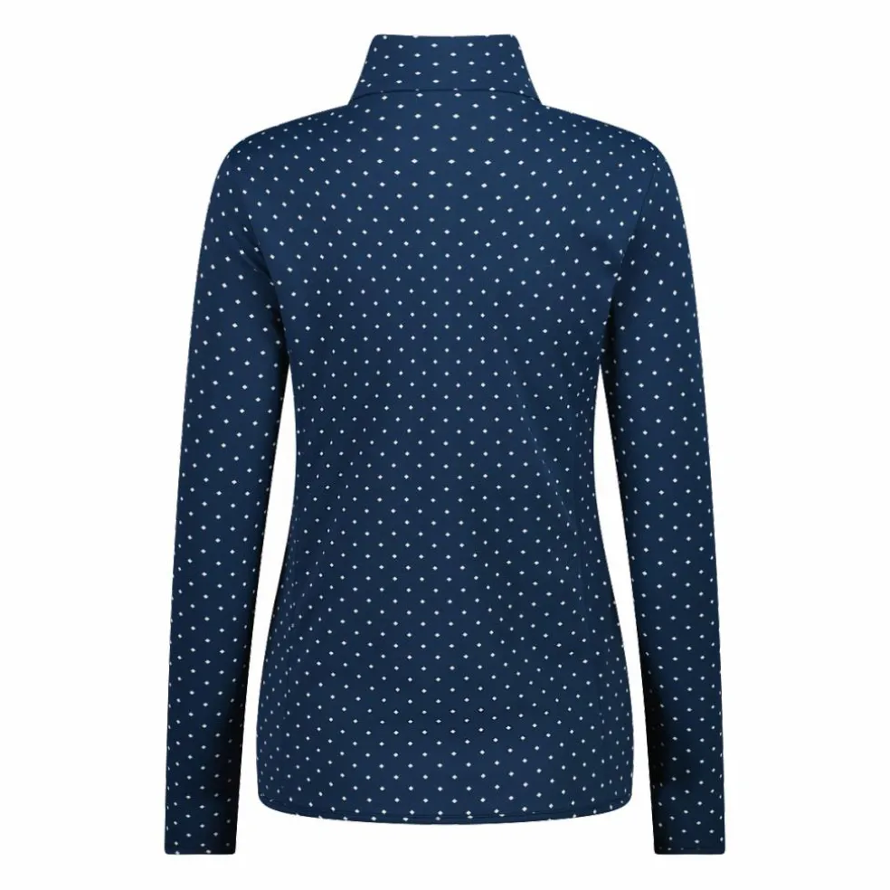Pile mezza zip in Softech da donna con stampa allover