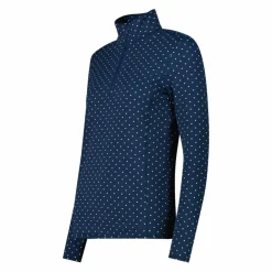 Pile mezza zip in Softech da donna con stampa allover