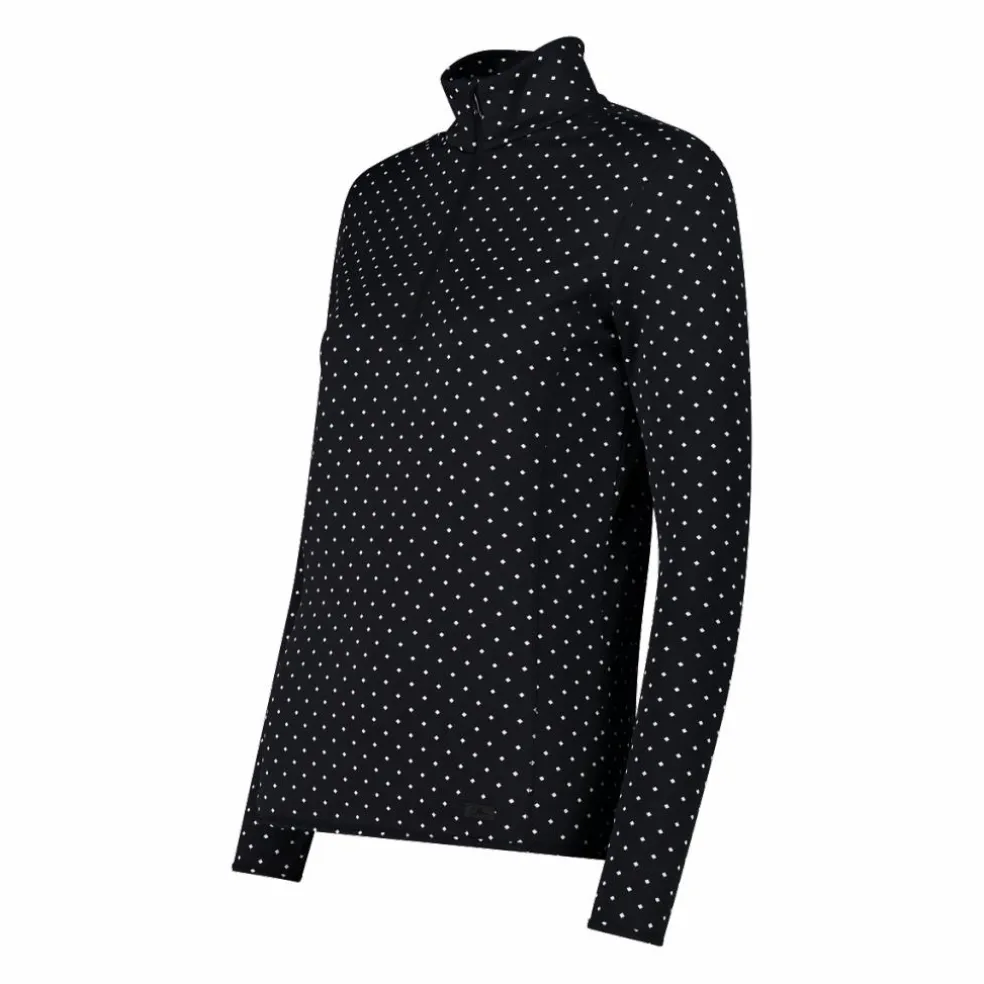 Pile mezza zip in Softech da donna con stampa allover