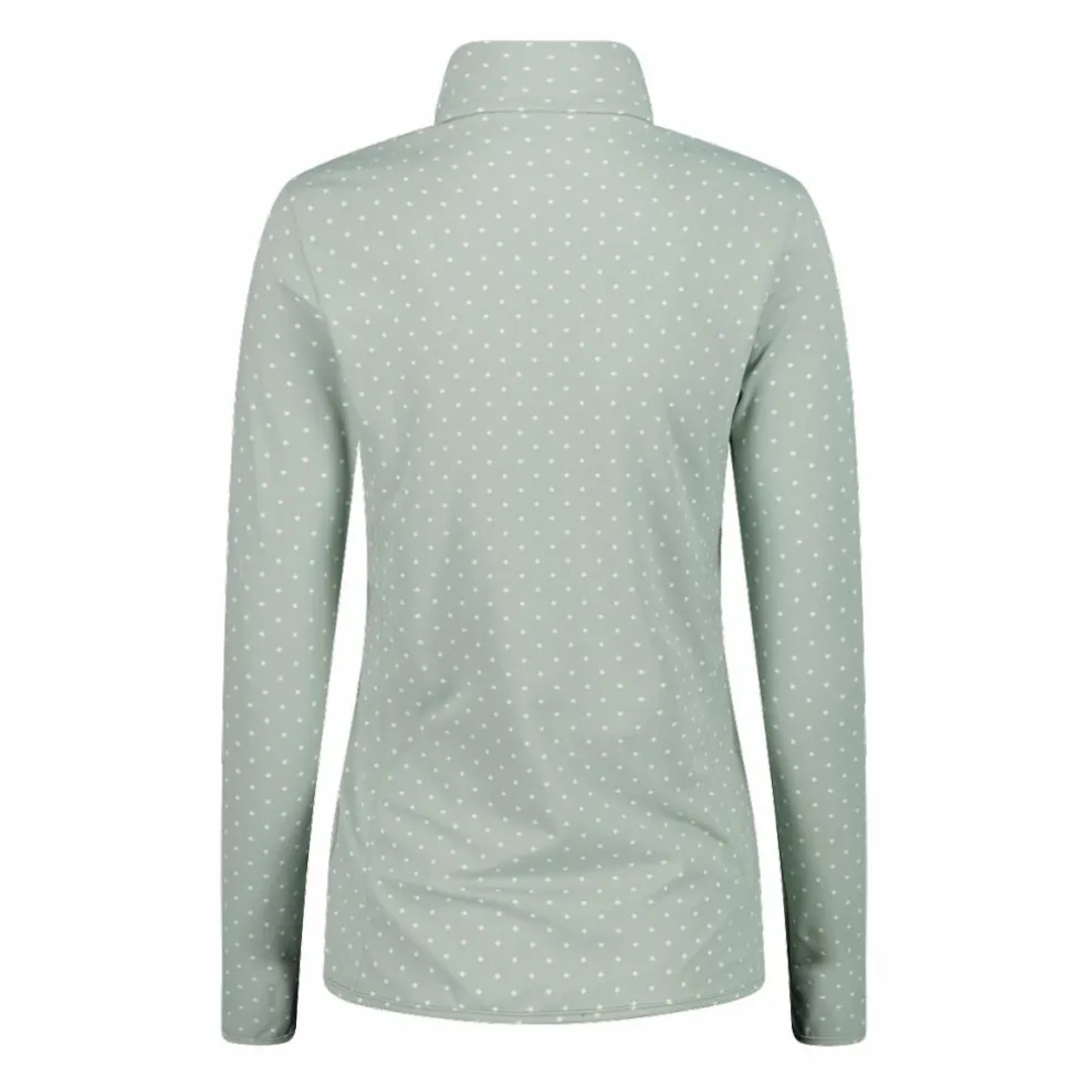 Pile mezza zip in Softech da donna con stampa allover