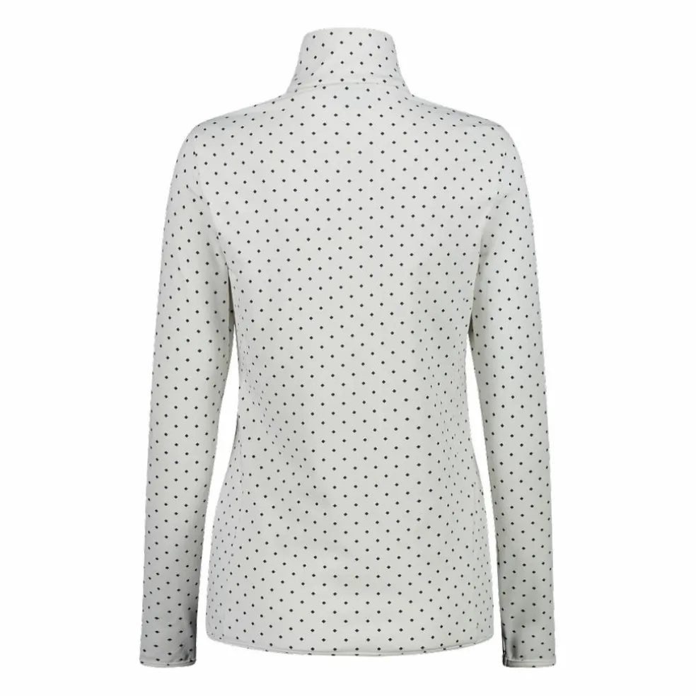 Pile mezza zip in Softech da donna con stampa allover