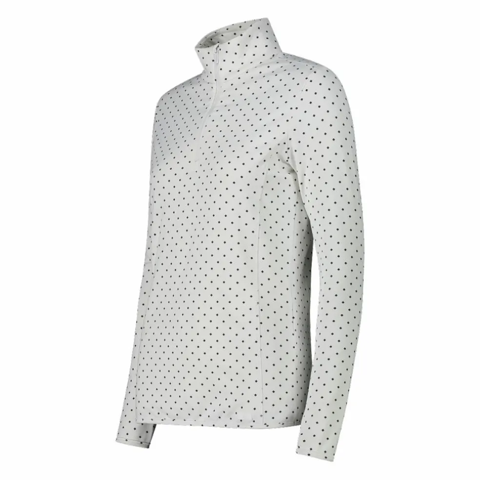 Pile mezza zip in Softech da donna con stampa allover