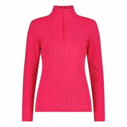 Pile mezza zip in Softech da donna con stampa allover