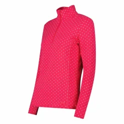Pile mezza zip in Softech da donna con stampa allover