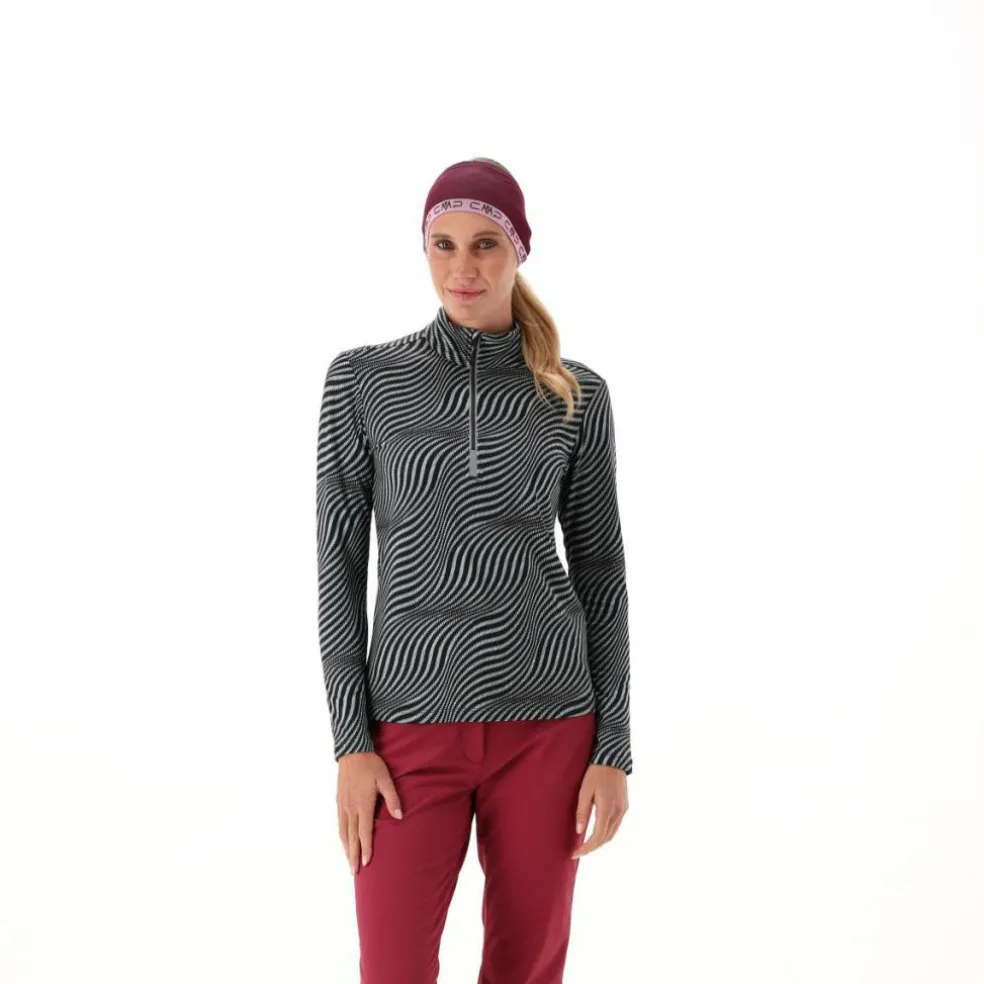 Pile mezza zip Softech da donna Unlimitech stampato