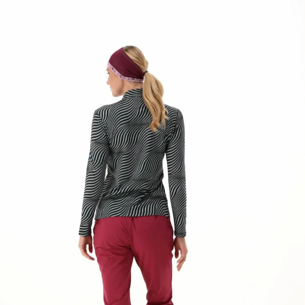 Pile mezza zip Softech da donna Unlimitech stampato