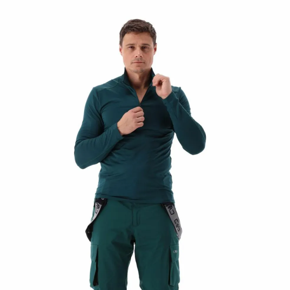 Pile mezza zip Softech da uomo tinta unita