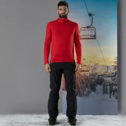 Pile mezza zip Softech da uomo tinta unita