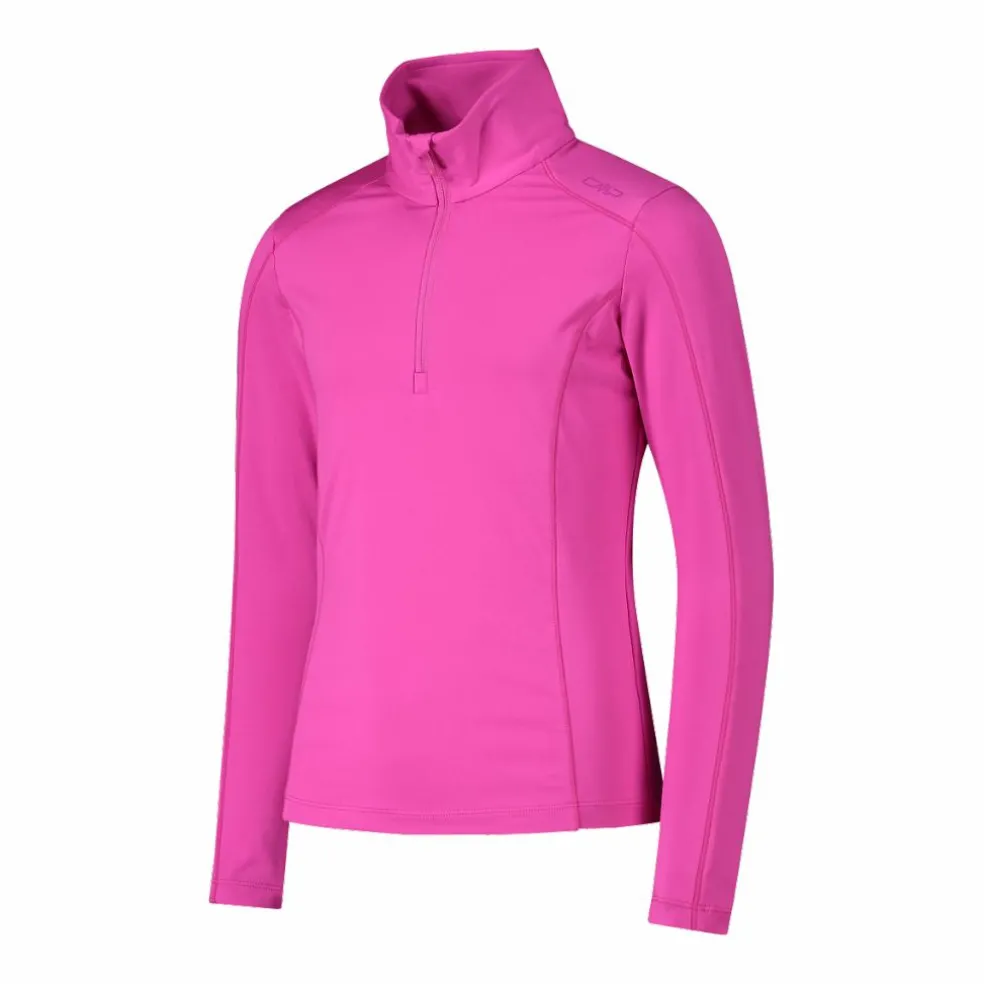 Pile mezza zip Softech da bambina tinta unita