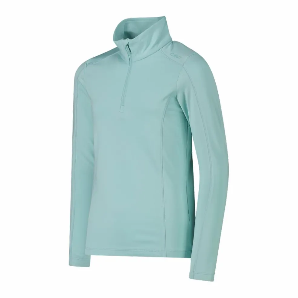 Pile mezza zip Softech da bambina tinta unita