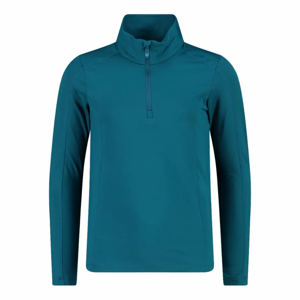 Pile mezza zip Softech da bambina tinta unita