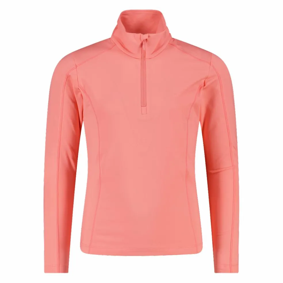Pile mezza zip Softech da bambina tinta unita
