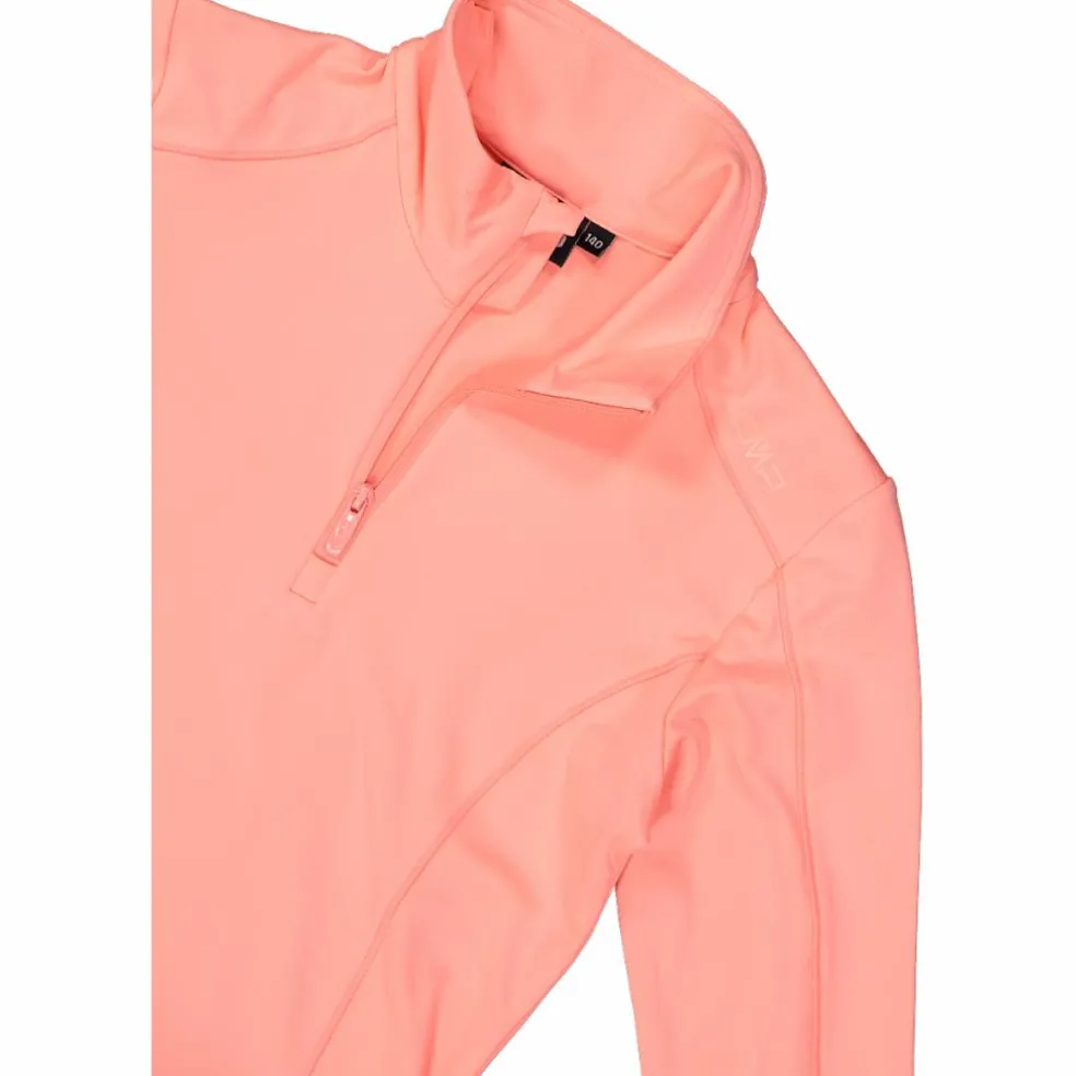 Pile mezza zip Softech da bambina tinta unita