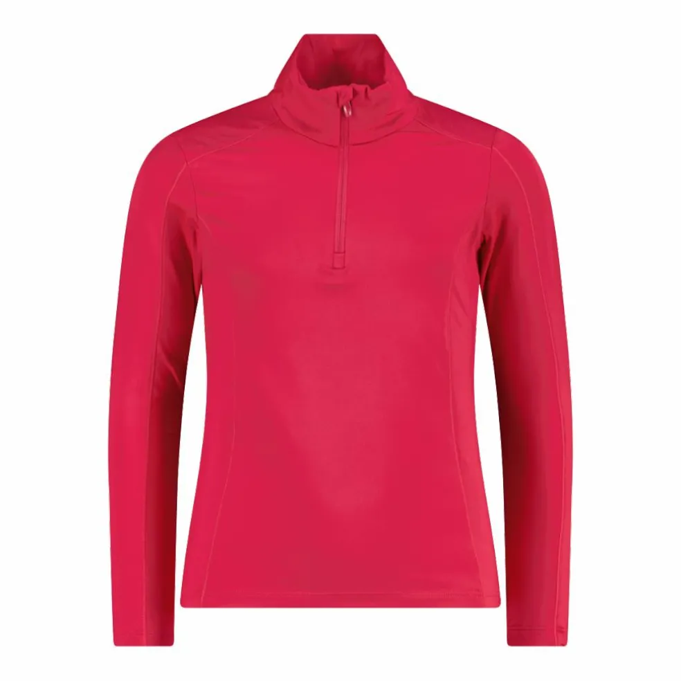 Pile mezza zip Softech da bambina tinta unita