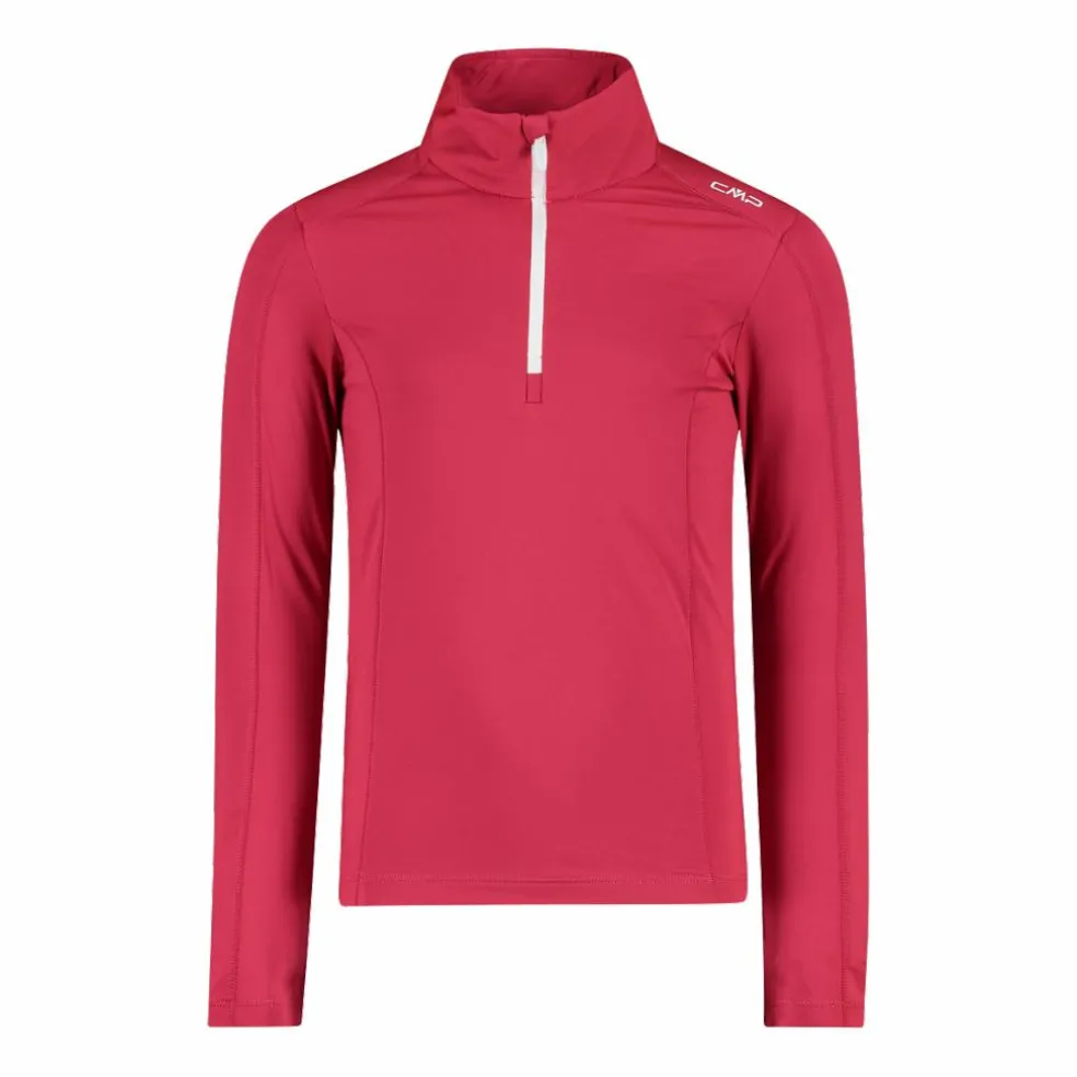 Pile mezza zip Softech da bambina tinta unita