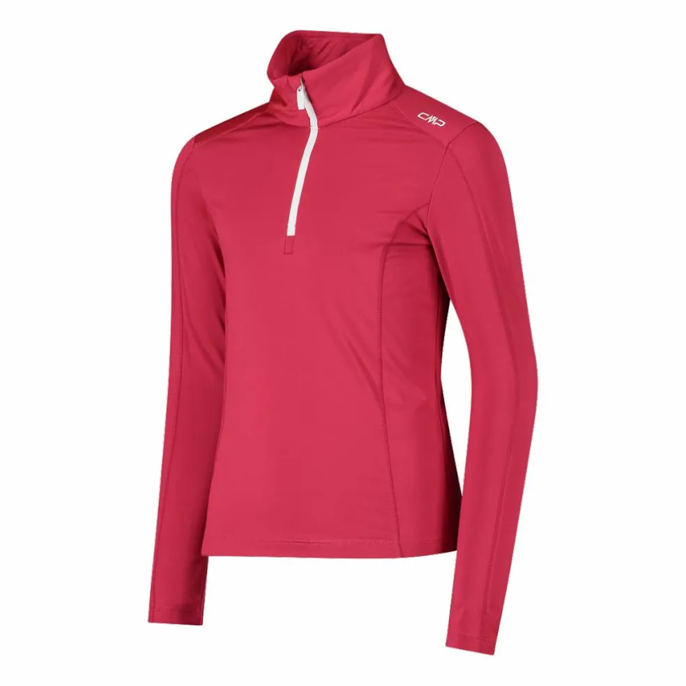 Pile mezza zip Softech da bambina tinta unita