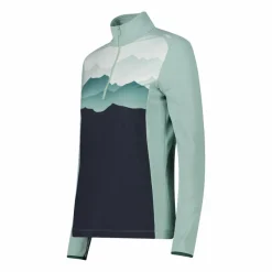 Pile mezza zip Softech da donna stampato