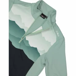 Pile mezza zip Softech da donna stampato