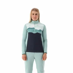 Pile mezza zip Softech da donna stampato