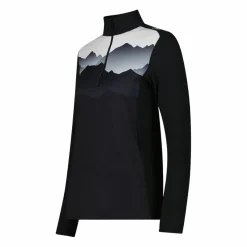 Pile mezza zip Softech da donna stampato