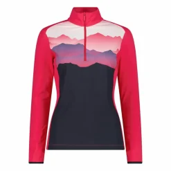 Pile mezza zip Softech da donna stampato