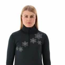 Pile mezza zip Softech melange da donna