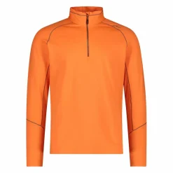 Pile mezza zip Softech uomo con cuciture a vista