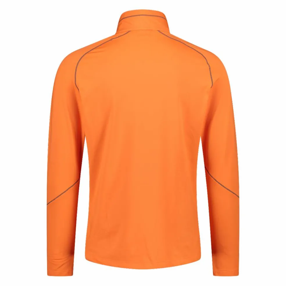 Pile mezza zip Softech uomo con cuciture a vista