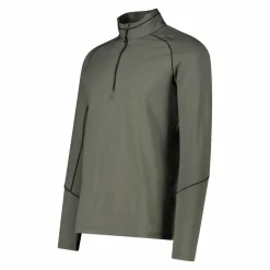 Pile mezza zip Softech uomo con cuciture a vista