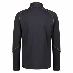 Pile mezza zip Softech uomo con cuciture a vista